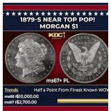 1879-s Morgan Dollar Near Top Pop! $1 ms67+ PL SEG