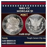 1882-cc Morgan Dollar $1 ms66 dmpl SEGS