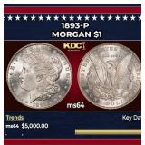 1893-p Morgan Dollar $1 ms64 SEGS