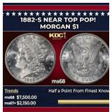 1882-s Morgan Dollar Near Top Pop! $1 ms68 SEGS