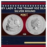 2022 Disney Lady & The Tramp 1oz Silver $2 Niue Gr