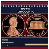 1997-s Proof Lincoln Cent 1c pr70 rd dcam SEGS