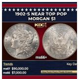 1902-s Morgan Dollar Near Top Pop $1 ms66+ SEGS