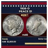 1926-d Peace Dollar $1 ms66 SEGS