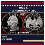 1995-s Proof Washington Quarter 25c pr70 dcam SEGS