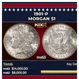 1901-p Morgan Dollar $1 ms63 USCG