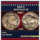 1929-s Buffalo Nickel 5c Grades ms65