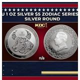 2024 Tokelau 1 oz Silver $5 Zodiac Series: Taurus