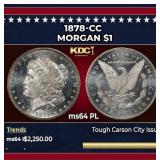 1878-cc Morgan Dollar $1 ms64 PL SEGS