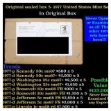 Original sealed box of 5x 1977 United States Mint