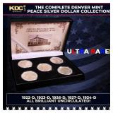 ULTRA RARE Complete Denver Mint Peace Silver dolla