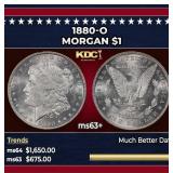 1880-o Morgan Dollar $1 ms63+ SEGS