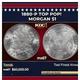 1880-p Morgan Dollar TOP POP! $1 ms67 SEGS