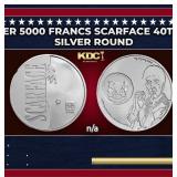 2023 Chad 1 oz Silver 5000 Francs Scarface 40th An