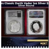 NGC NGC 2016 Star Wars Classic Darth Vader 1oz Sil