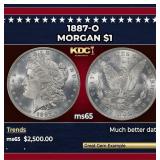 1887-o Morgan Dollar $1 ms65 SEGS