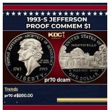 1993-s Jefferson Proof Modern Commem Dollar $1 pr7
