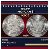 1893-p Morgan Dollar $1 ms64 SEGS