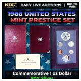 1988 United States Mint Prestige Proof Set 6 Coins