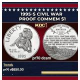 1995-S Civil War Proof Modern Commem Dollar $1 pr7