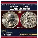 1974-d Washington Quarter TOP POP! 25c ms67+ SEGS