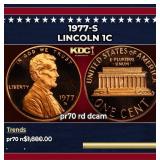 1977-s Proof Lincoln Cent 1c pr70 rd dcam SEGS