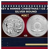 2024 Disney Mickey & Minnie Christmas 1 oz .999 Si