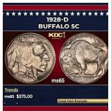 1928-d Buffalo Nickel 5c Grades ms65