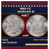 1885-cc Morgan Dollar $1 ms67 SEGS