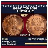 1929-d Lincoln Cent TOP POP! 1c ms66+ rd SEGS
