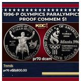 1996-p Olympics Paralympics Proof Modern Commem Do