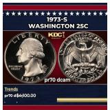1973-s Proof Washington Quarter 25c pr70 dcam SEGS