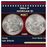 1904-p Morgan Dollar $1 Grades ms64
