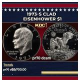 1973-s Clad Proof Eisenhower Dollar $1 pr70 dcam S