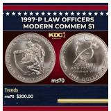 1997-p Law Officers Modern Commem Dollar $1 ms70 S