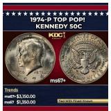 1974-p Kennedy Half Dollar TOP POP! 50c ms67+ SEGS