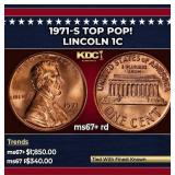 1971-s Lincoln Cent TOP POP! 1c ms67+ rd SEGS