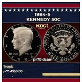 1984-s Proof Kennedy Half Dollar 50c pr70 dcam SEG