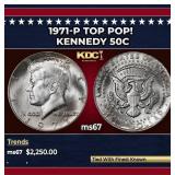 1971-p Kennedy Half Dollar TOP POP! 50c ms67 SEGS