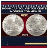 2001-p Capitol Visitor Center Modern Commem Dollar