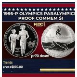 1995-p Olympics Paralympics Proof Modern Commem Do