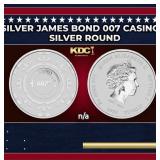 2023 Tuvalu 1 oz Silver James Bond 007 Casino Roya