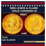 1905 Lewis & Clark Gold Commem Dollar 1 ms65 SEGS