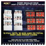 Full Ike Dollar Mint And Proof Sets 1973-1978, 12