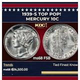 1939-s Mercury Dime TOP POP! 10c ms68 FSB SEGS
