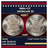 1884-cc Morgan Dollar $1 ms67 SEGS