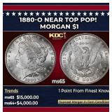 1880-o Morgan Dollar Near Top Pop! $1 ms65 SEGS