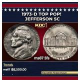 1973-d Jefferson Nickel TOP POP! 5c ms67 5fs SEGS