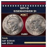 1971-d Eisenhower Dollar $1 ms66+ SEGS