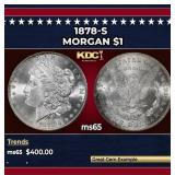 1878-s Morgan Dollar $1 Grades ms65